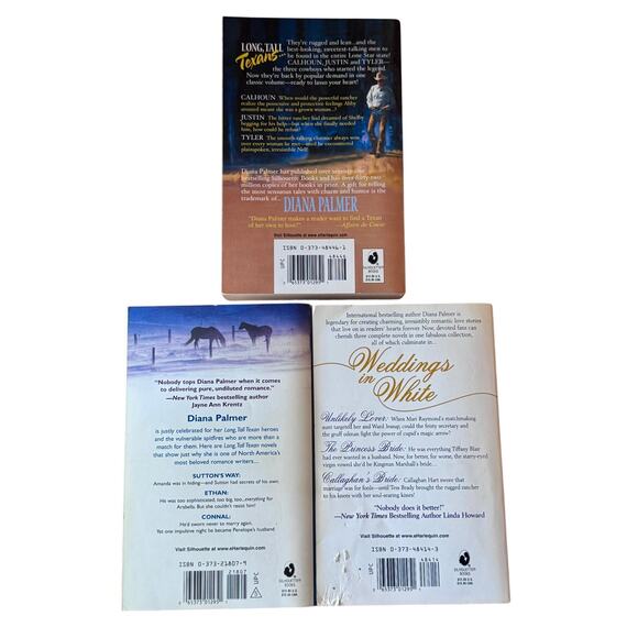 Diana Palmer Book Lot of 3 - Long, Tall Texans Anthologies - 9 Novels Total EUC - Picture 7 of 10